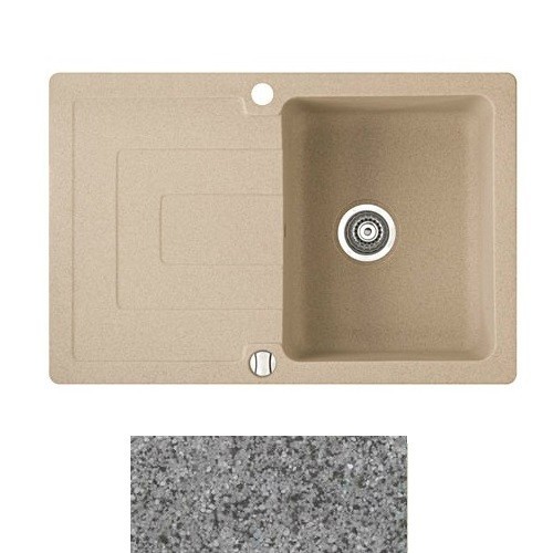 Мойка для кухни Marmorin Sten 1k 10 78х52 см искусственный камень Magranit серый 385 113 003