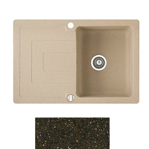 Мийка для кухні Marmorin Sten 1k 10 78х52 см штучний камінь Magranit коричневий 385 113 004