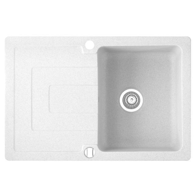 Мойка для кухни Marmorin Sten 1k 10 78х52 см искусственный камень Magranit белый 385 113 006