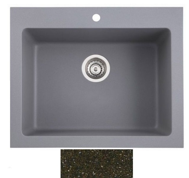 Мойка для кухни Marmorin Sten 1k 61х50.5 см искусственный камень Magranit коричневый 385 103 004