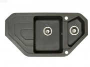 Мийка для кухні Marmorin Sten trapez 97х51 см штучний камінь Magranit чорний 385 613 002