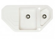 Мийка для кухні Marmorin Sten trapez 97х51 см штучний камінь Magranit білий 385 613 006