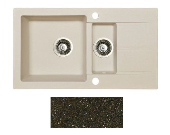 Мойка для кухни Marmorin Tama 1,5k 10 78х43,5 см искусственный камень Magranit коричневый 390 513 004