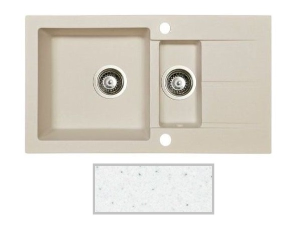 Мойка для кухни Marmorin Tama 1,5k 10 78х43,5 см искусственный камень Magranit белый 390 513 006