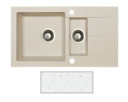 Мойка для кухни Marmorin Tama 1,5k 10 78х43,5 см искусственный камень Magranit белый 390 513 006