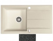 Мийка для кухні Marmorin Tama 1k 10 78х43,5 см штучний камінь Magranit чорний 390 113 002