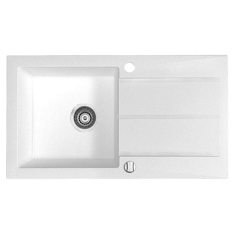 Мойка для кухни Marmorin Tama 1k 10 78х43,5 см искусственный камень Magranit белый 390 113 006