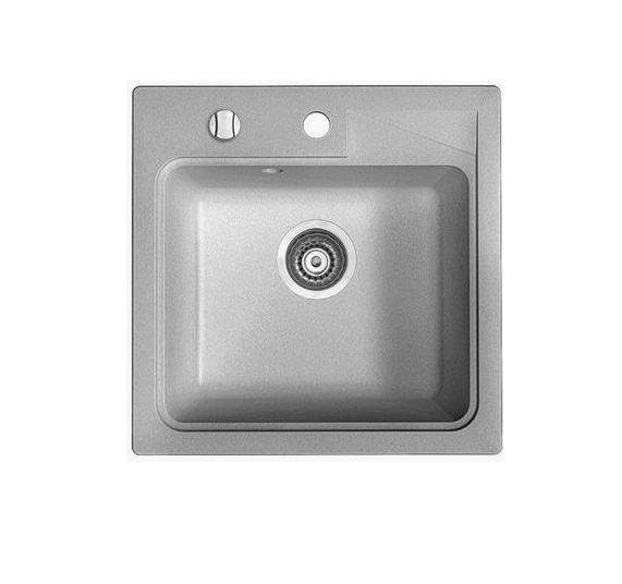 Мойка для кухни Marmorin Tama 1k 46,5х46,5 см искусственный камень Magranit серый 390 103 003