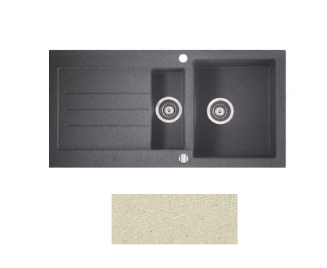 Мийка для кухні Marmorin Tellur 1,5k 10 100х50 см штучний камінь Magranit сафарі 380 513 001