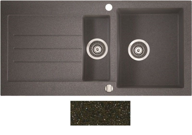 Мойка для кухни Marmorin Tellur 1,5k 10 100х50 см искусственный камень Magranit коричневый 380 513 004
