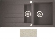 Мойка для кухни Marmorin Tellur 1,5k 10 100х50 см искусственный камень Magranit песочный 380 513 007