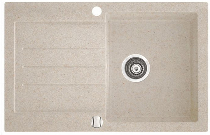 Мийка для кухні Marmorin Tellur 1k 10 78х50 см штучний камінь Magranit пісочний 380 113 007