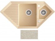Мийка для кухні Marmorin Cire trapez 100х50 см штучний камінь Magranit пісочний 375 613 007