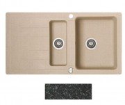 Мийка для кухні Marmorin Sten 1,5k 10 97х52 см штучний камінь Magranit чорний 385 513 002