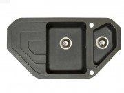 Мийка для кухні Marmorin Sten trapez 97х51 см штучний камінь Magranit чорний 385 613 002