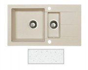 Мойка для кухни Marmorin Tama 1,5k 10 78х43,5 см искусственный камень Magranit белый 390 513 006