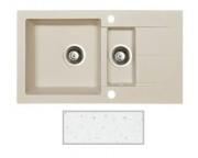 Мойка для кухни Marmorin Tama 1,5k 10 78х43,5 см искусственный камень Magranit белый 390 513 006