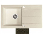 Мойка для кухни Marmorin Tama 1k 10 78х43,5 см искусственный камень Magranit коричневый 390 113 004