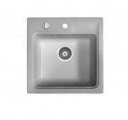 Мойка для кухни Marmorin Tama 1k 46,5х46,5 см искусственный камень Magranit серый 390 103 003