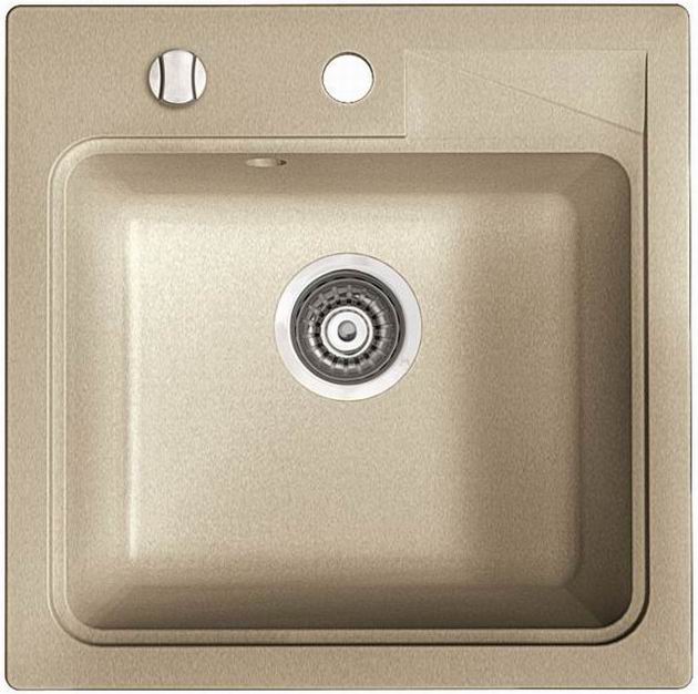 Мойка для кухни Marmorin Tama 1k 46,5х46,5 см искусственный камень Magranit песочный 390 103 007