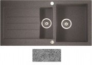 Мойка для кухни Marmorin Tellur 1,5k 10 100х50 см искусственный камень Magranit серый 380 513 003