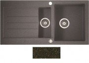 Мойка для кухни Marmorin Tellur 1,5k 10 100х50 см искусственный камень Magranit коричневый 380 513 004