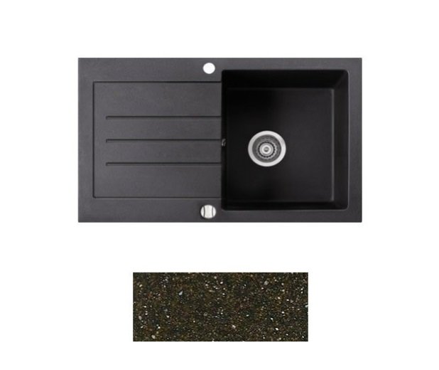 Мийка для кухні Marmorin Tellur 1k 10 78х50 см штучний камінь Magranit коричневий 380 113 004