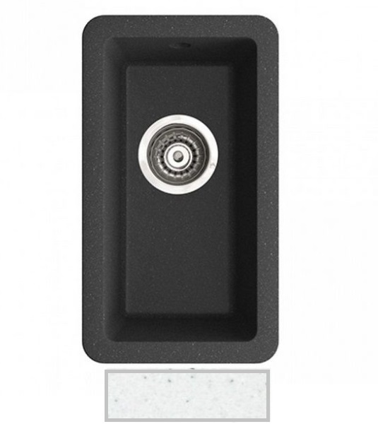 Мойка для кухни Marmorin Fado 0,5k 26х46 см искусственный камень Magranit белый 425 100 006