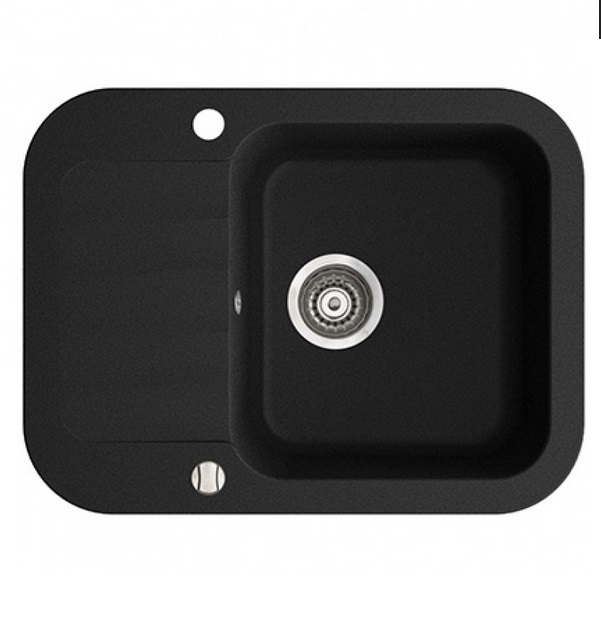 Мийка для кухні Marmorin Ignis 1k 0,50 62х47 см штучний камінь Magranit чорний  435 133 002
