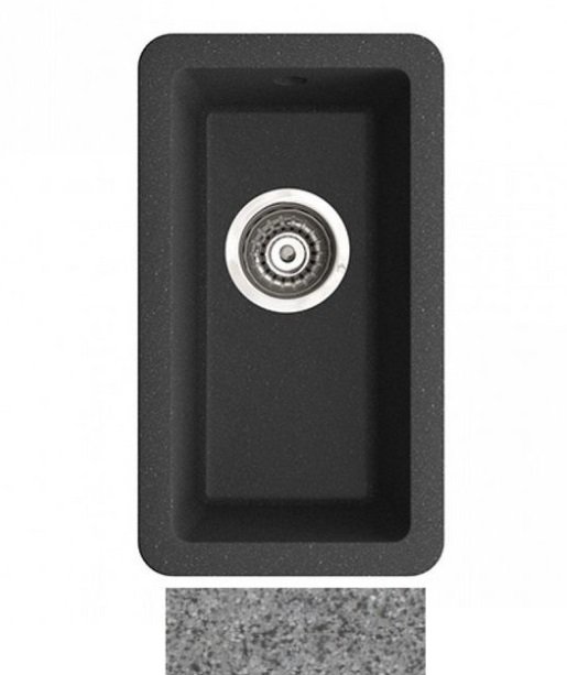 Мийка для кухні Marmorin Fado 0,5k 26х46 см штучний камінь Magranit сірий 425 100 003