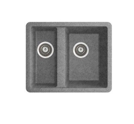Мийка для кухні Marmorin Fado 1,5k 56х46 см штучний камінь Magranit сірий 427 500 003