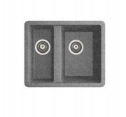 Мийка для кухні Marmorin Fado 1,5k 56х46 см штучний камінь Magranit сірий 427 500 003