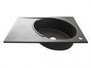 Мийка для кухні Marmorin Tono 1k 10 80х50 см штучний камінь Magranit чорний 430 113 002