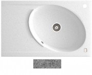 Мийка для кухні Marmorin Tono 1k 10 80х50 см штучний камінь Magranit сірий 430 113 003