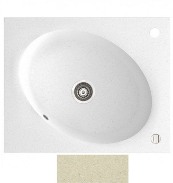 Мойка для кухни Marmorin Tono 1k 62,3х50 см искусственный камень Magranit сафари 430 103 001