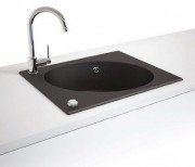 Мойка для кухни Marmorin Tono 1k 62,3х50 см искусственный камень Magranit черный 430 103 002