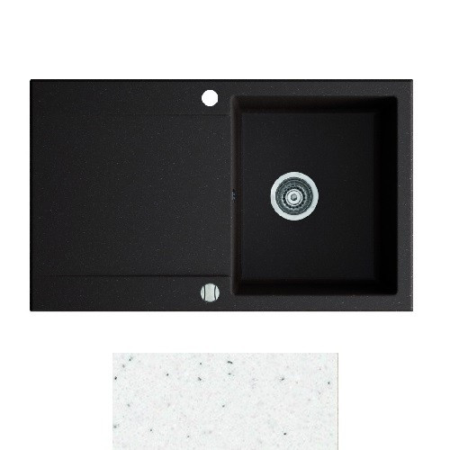 Мийка для кухні Marmorin Debra 1k 10 84х51 см штучний камінь Magranit білий 436 113 006