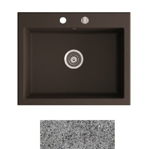 Мойка для кухни Marmorin Debra 1k 62х51 см искусственный камень Magranit серый 436 103 003