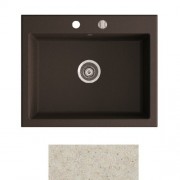 Мийка для кухні Marmorin Debra 1k 62х51 см штучний камінь Magranit пісочний 436 103 007