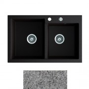 Мойка для кухни Marmorin Debra 2k 80х51 см искусственный камень Magranit серый 436 203 003