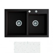 Мойка для кухни Marmorin Debra 2k 80х51 см искусственный камень Magranit белый 436 203 006