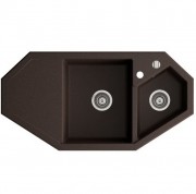 Мийка для кухні Marmorin Debra trapez 100х51 см штучний камінь Magranit коричневий 436 613 004