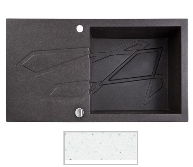 Мойка для кухни Marmorin Foorn I 1k 10 100х50 см искусственный камень Magranit белый 450 113 006