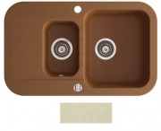 Мийка для кухні Marmorin Ignis 1,5k 10 77х47 см штучний камінь Magranit сафарі 435 513 001