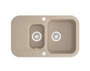 Мийка для кухні Marmorin Ignis 1,5k 10 77х47 см штучний камінь Magranit пісочний 435 513 007