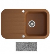 Мойка для кухни Marmorin Ignis 1k 10 77х47 см искусственный камень Magranit серый 435 113 003