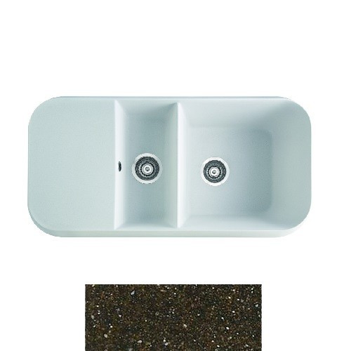 Мийка для кухні Marmorin Opal 1,5k 10 100х50 см штучний камінь Magranit коричневий 440 513 004