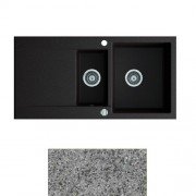 Мийка для кухні Marmorin Debra 1,5k 10 100х51 см штучний камінь Magranit сірий 436 513 003