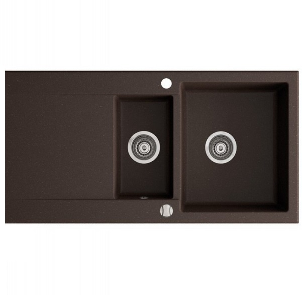 Мойка для кухни Marmorin Debra 1,5k 10 100х51 см искусственный камень Magranit коричневый 436 513 004
