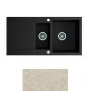 Мийка для кухні Marmorin Debra 1,5k 10 100х51 см штучний камінь Magranit пісочний 436 513 007